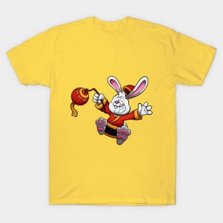 Cute Jumping Chinese Rabbit T-Shirt